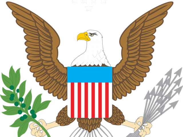 White Tailed Eagle Clipart Presidential - United States Passport Logo (640x480), Png Download