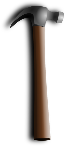 Hammer - Clip Art (256x570), Png Download