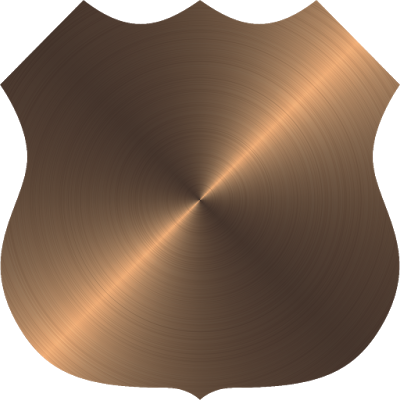 Shield Clipart Transparent Background - Copper (400x400), Png Download