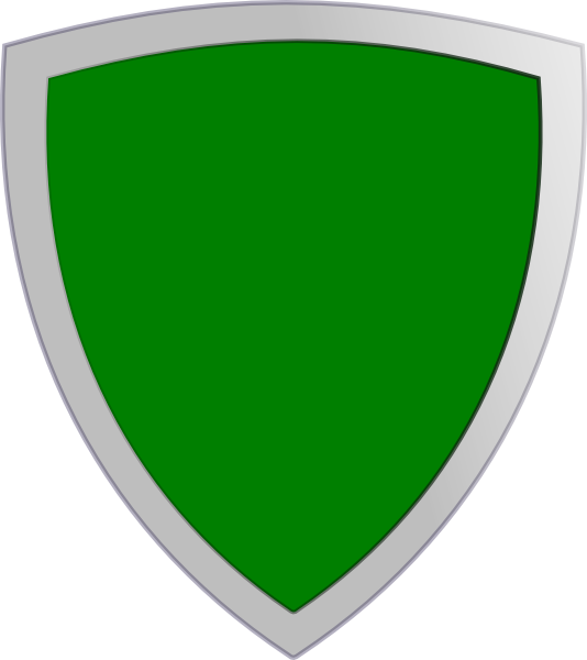 Download Free Printable Clipart And Coloring Pages - Scudo Verde (534x600), Png Download