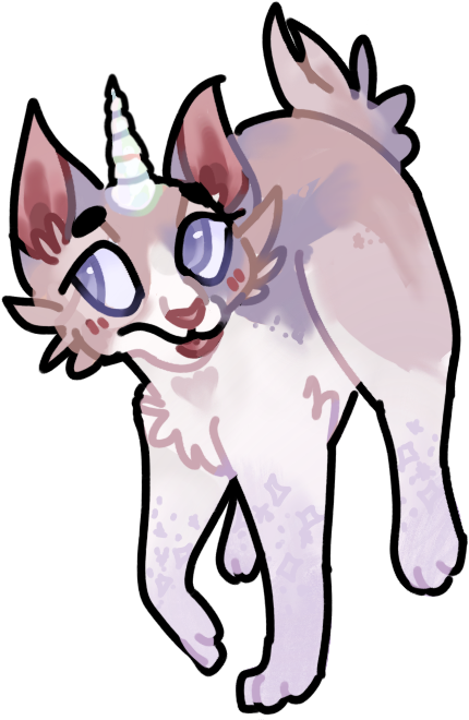 Unicorn Full Fub Shibatea - Cartoon (443x669), Png Download