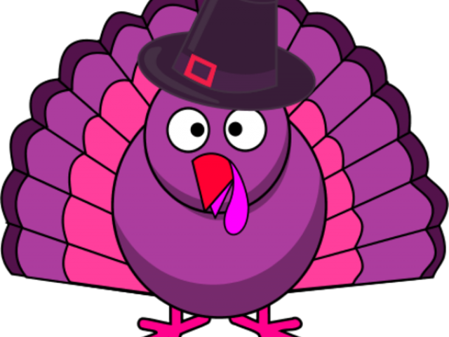 Turkey Clipart Pink - Turkey Cartoon (640x480), Png Download