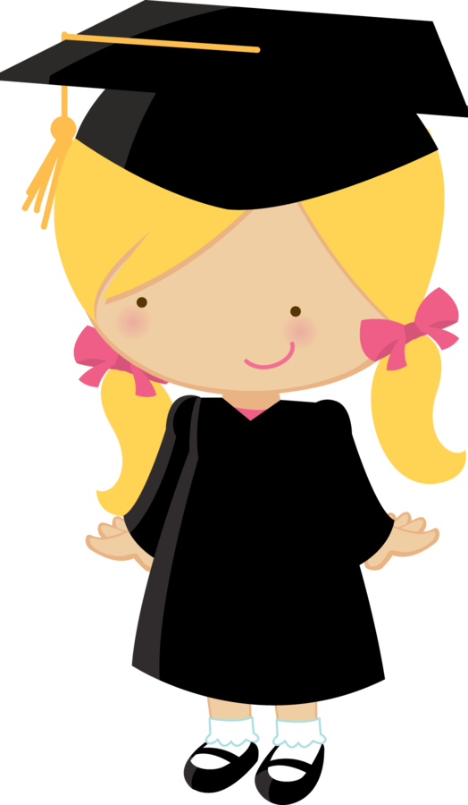 Little Graduates Minus Papeis De Parede Pinterest - Niña De Graduacion (524x900), Png Download