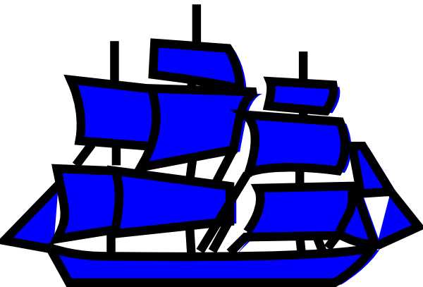 How To Set Use Blue Boat Svg Vector (600x407), Png Download