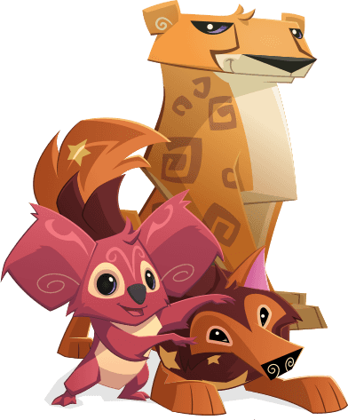 Fox Clipart Animal Jam 16 - Animal Jam (392x473), Png Download