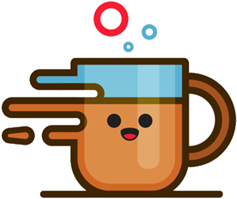Clip Transparent Stock Illustration Material - Cute Coffee Cup Clip Art (1333x1000), Png Download