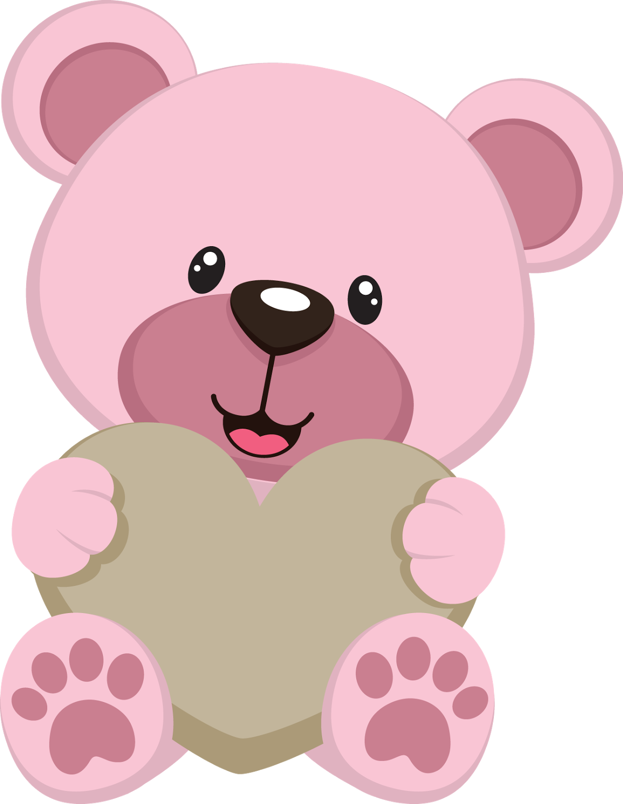 Bear Clipart, Teddy Bear Party, Cute Teddy Bears, Teddy - Pink Teddy Bear Clipart (697x900), Png Download