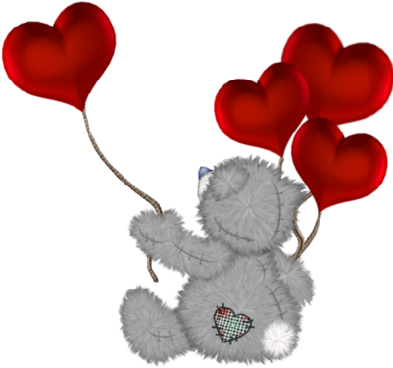 Valentine Teddy Bear - Happy Valentines Day (400x400), Png Download
