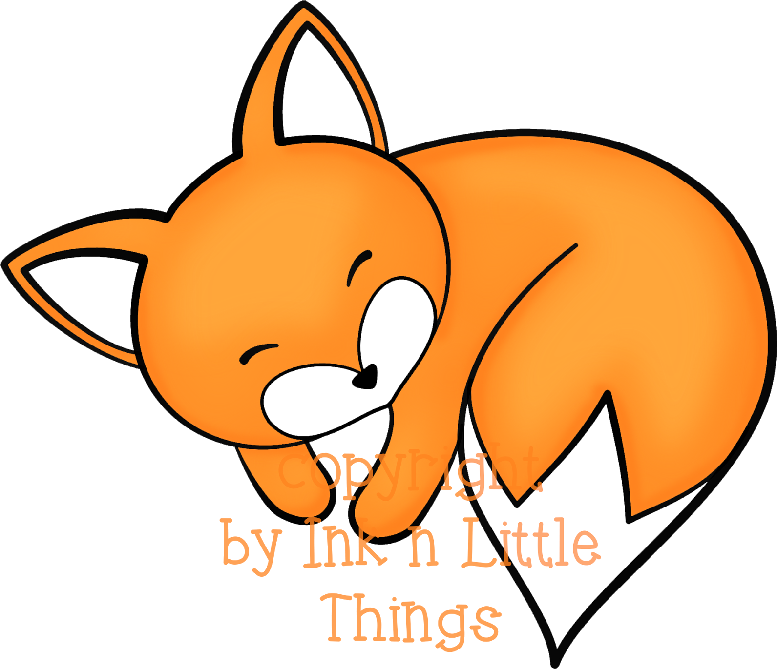 Fox Clipart Foxy - Things That Are Orange Clipart (1600x1379), Png Download
