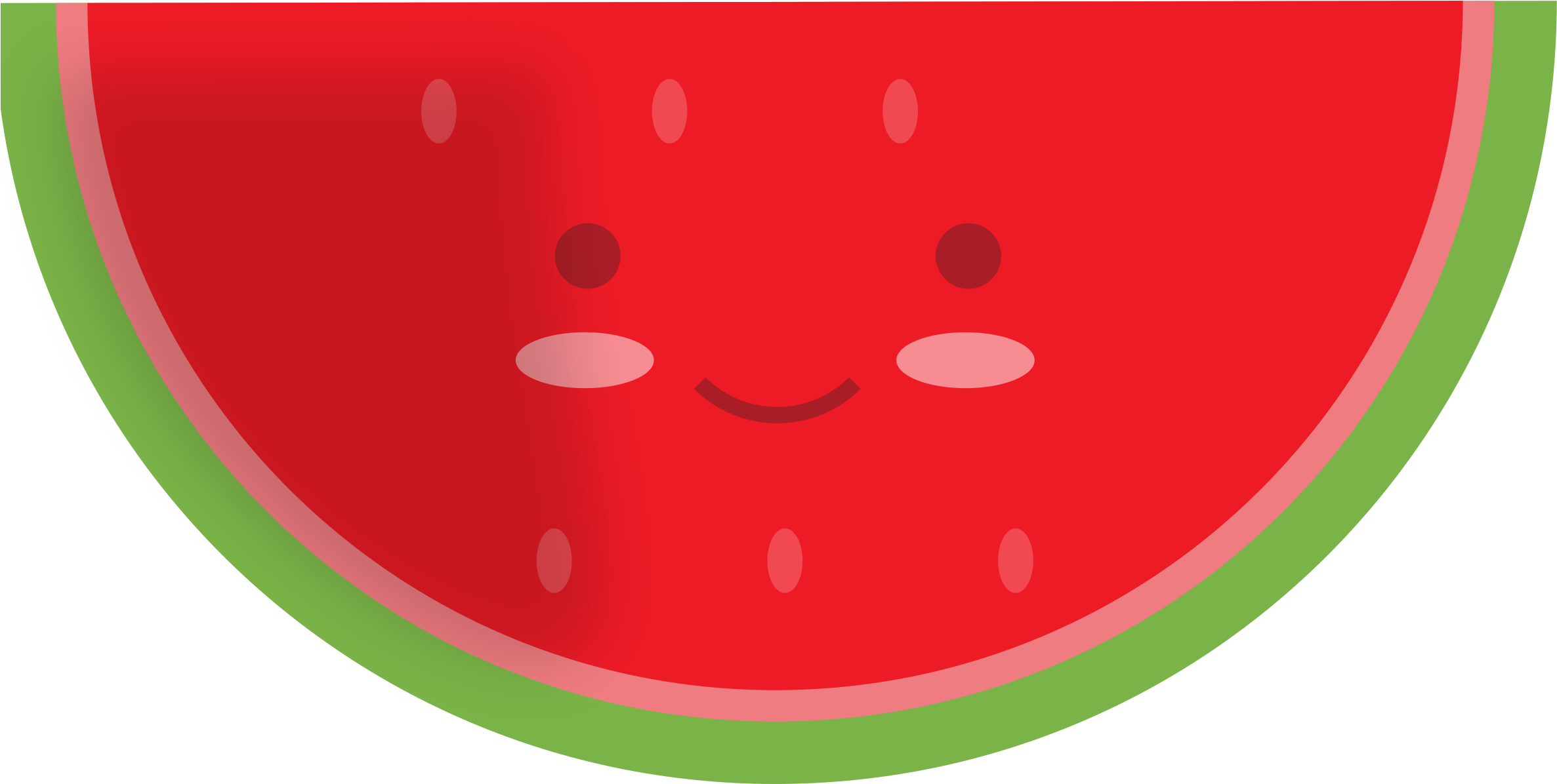 Clipart Smile Watermelon - Semangka Ikon (2400x2400), Png Download
