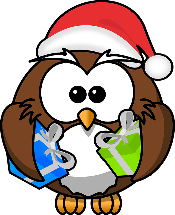 Owl Santa Svg Clip Arts 486 X 595 Px (486x595), Png Download