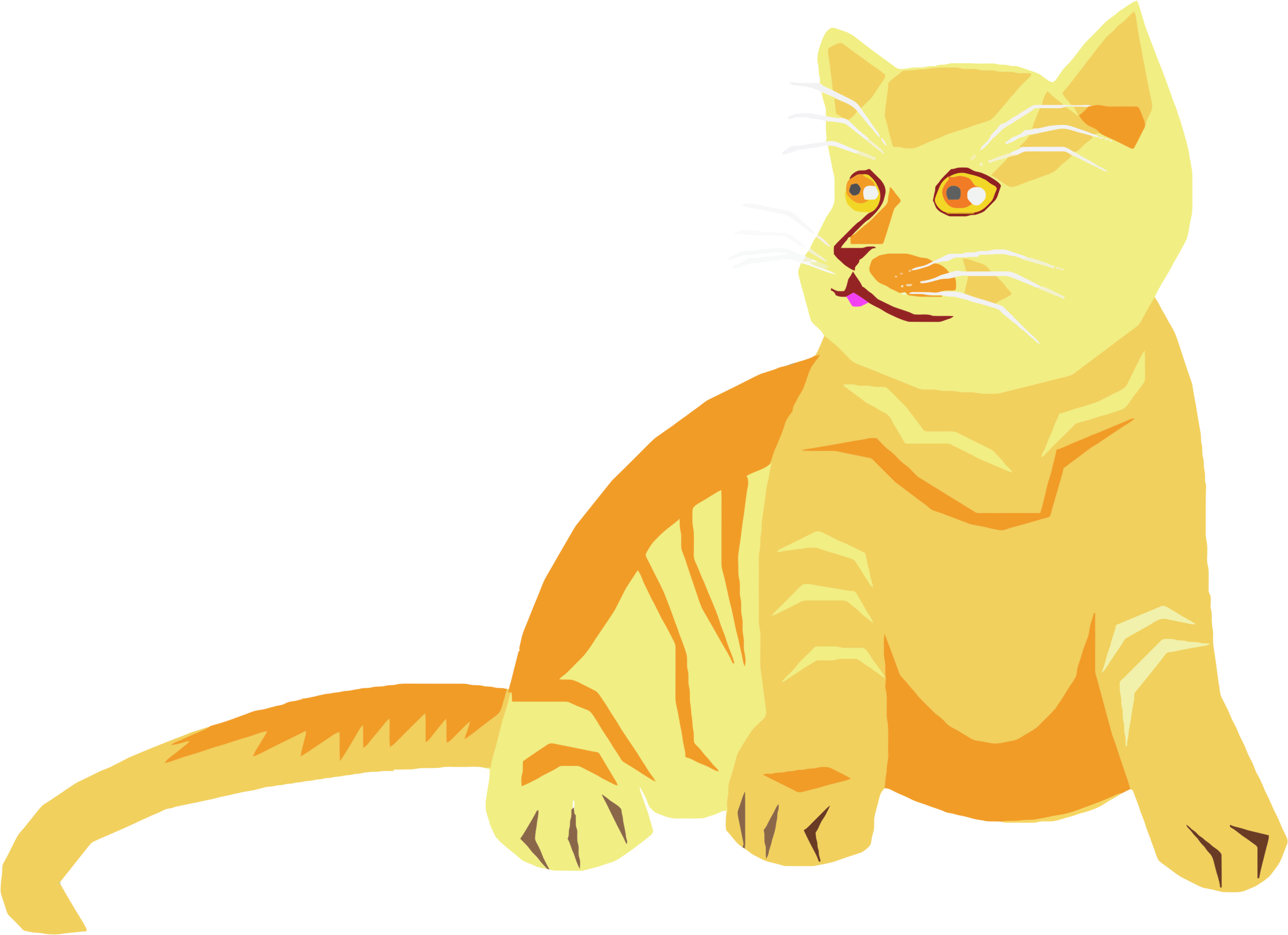 Free Stock Polygonal Big Image Png - Cat Hd Clipart Png (2226x1616), Png Download