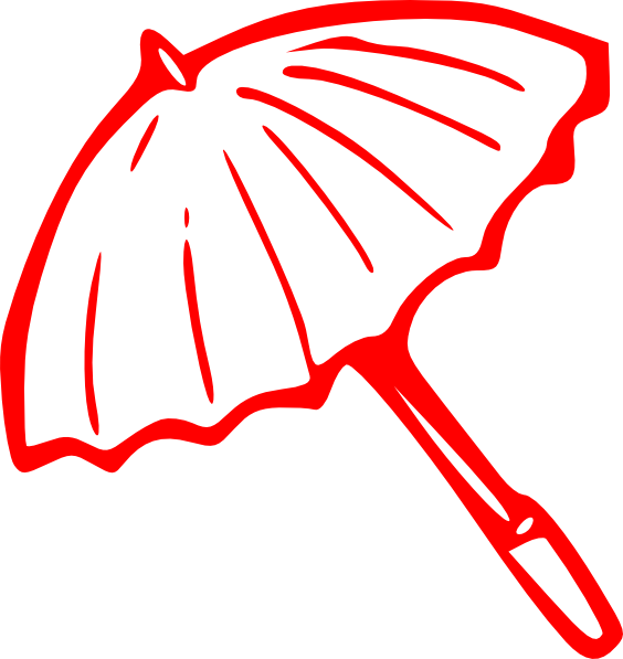 Original Png Clip Art File Red Umbrella Svg Images (564x597), Png Download