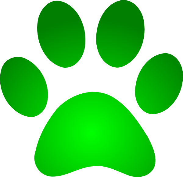Paw Print Wildcats On Dog Paws Paw Tattoos And Clip - Blues Clues Paw Pring (600x578), Png Download
