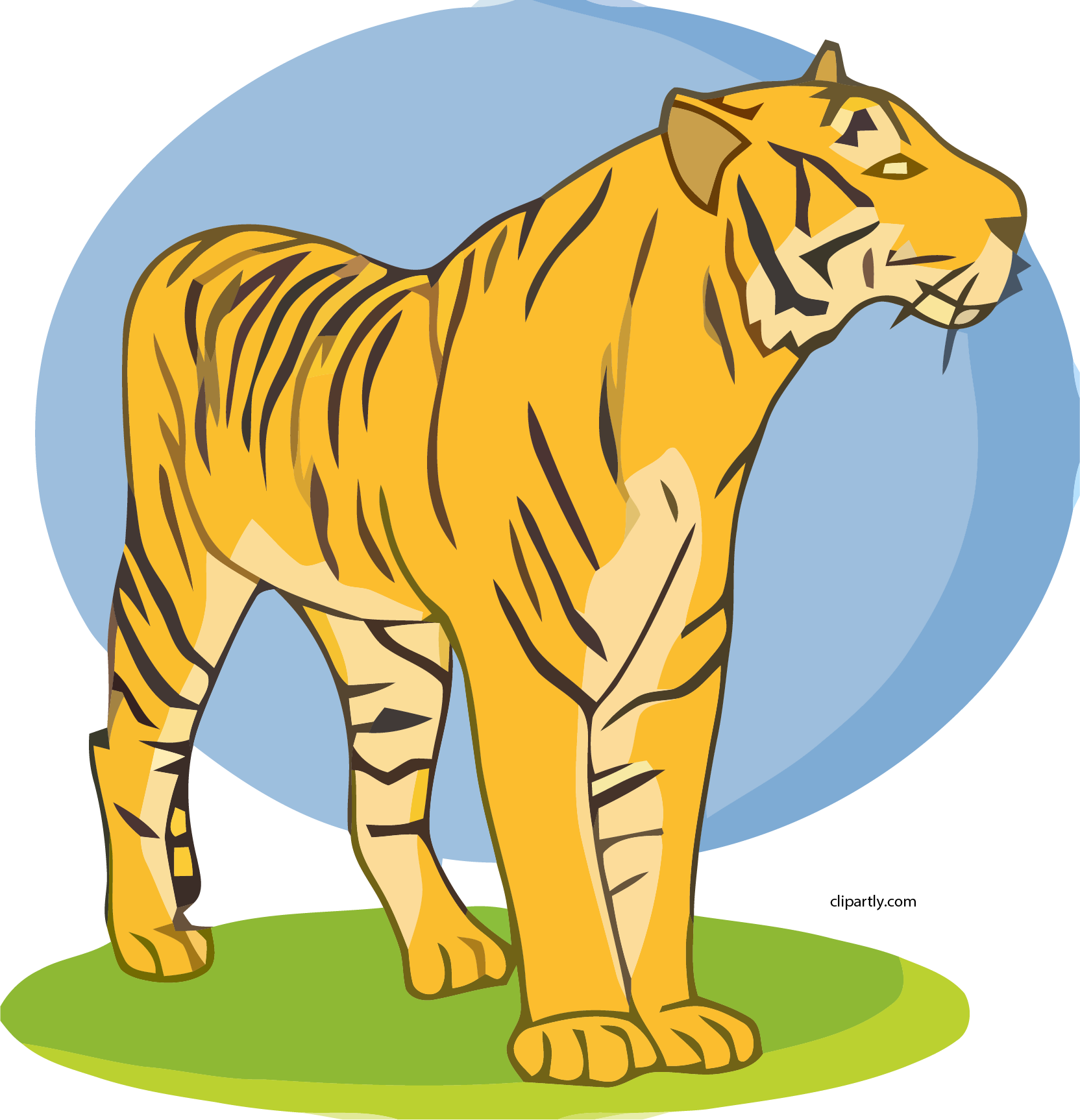 Tiger Clipart Png - Clip Art (1664x1726), Png Download