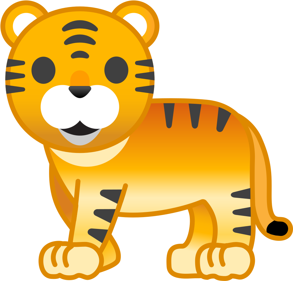 Emoji Clipart Tiger - Tigre Emoji Png (1024x1024), Png Download
