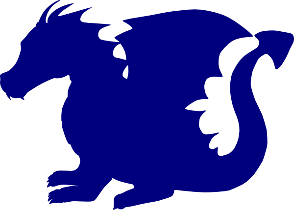 How To Set Use Blue Dragon Svg Vector (600x430), Png Download