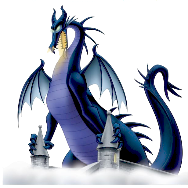 Dragon Clipart Maleficent - Disney Maleficent Dragon (634x622), Png Download