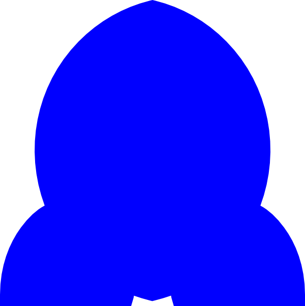 Blue Rocket 2 Svg Clip Arts 600 X 601 Px (600x601), Png Download