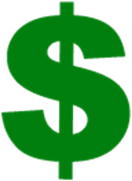 Dollar Clipart Dolla Sign - Green Dollar Sign (420x420), Png Download