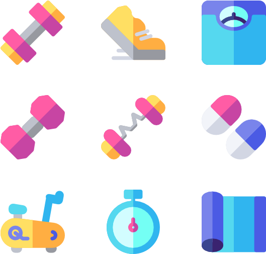 Dumbbell Icons - Free Transparent Dumbbell Icon (600x564), Png Download