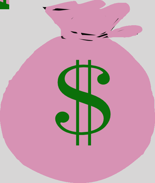 Pink Money Clipart (504x595), Png Download
