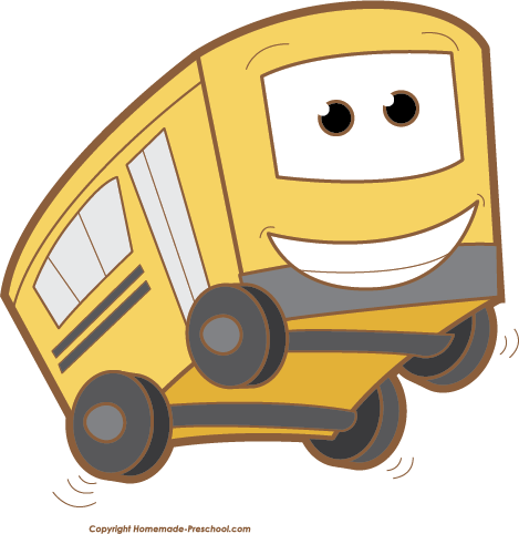 School Bus Clip Art Free Clipart Clipartbold 2 Clipartix - Bus With Face Cartoon (469x482), Png Download