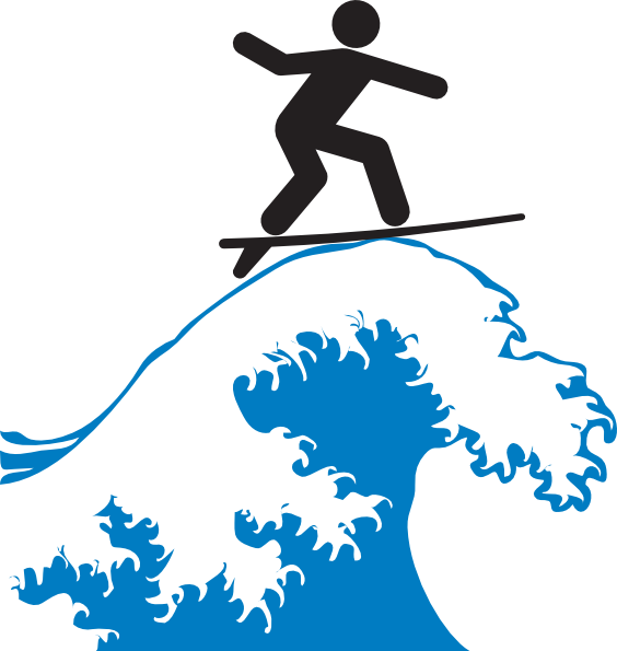 Surfboard Clipart Free - Surf Clipart (564x595), Png Download