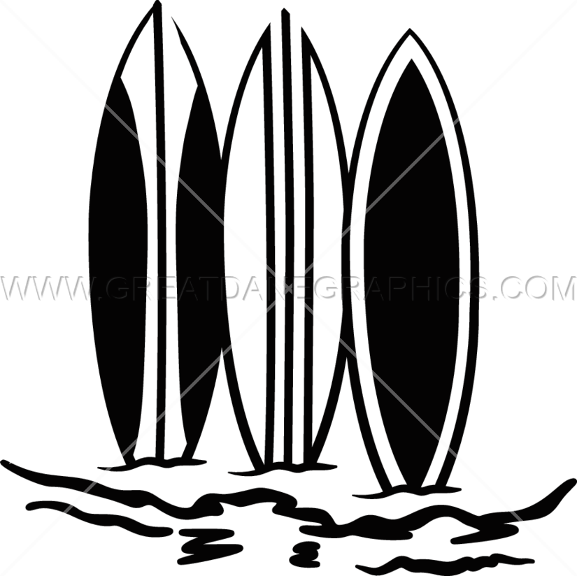 Surfboard - Surfing - Surfboard Black And White Illustration Transparent (825x824), Png Download