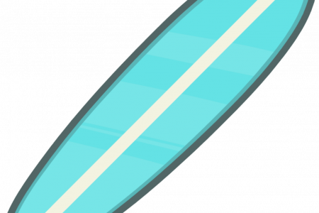 Pin Surfboard Clipart - Surfboard (450x300), Png Download