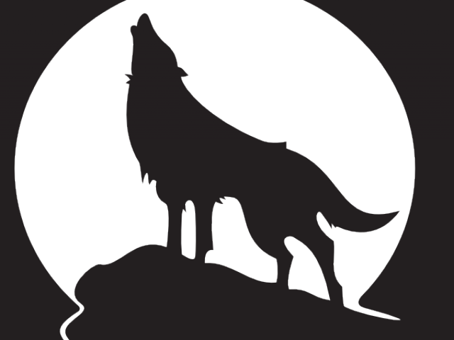 Free Wolf Clipart - Howling Wolf (640x480), Png Download