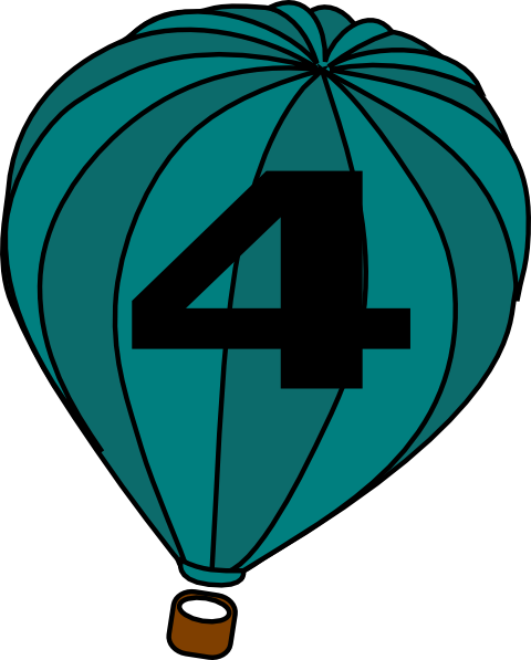Hot Air Balloon Teal Blue Trophy 4 Svg Clip Arts 480 (480x597), Png Download