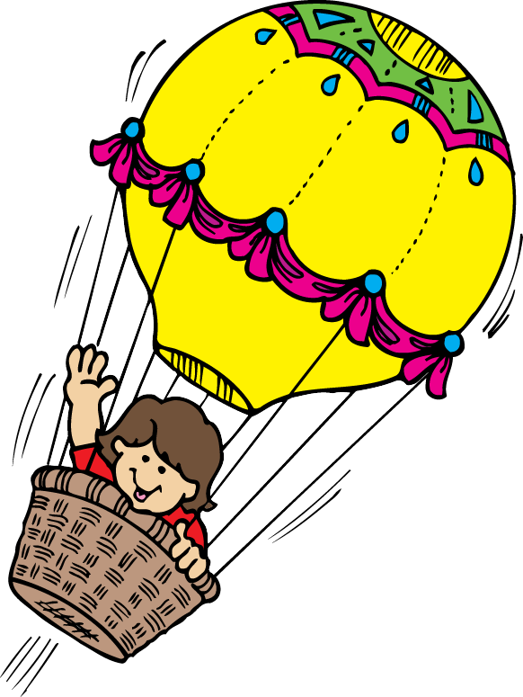 Image Stock Vintage Klipart - Hot Air Balloon Free Clipart (582x775), Png Download