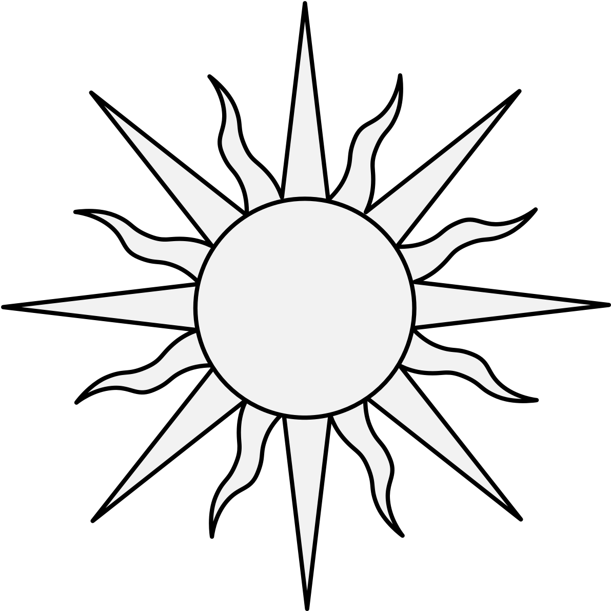 Details, Png - Sunflower Drawing Black And White (1191x1191), Png Download