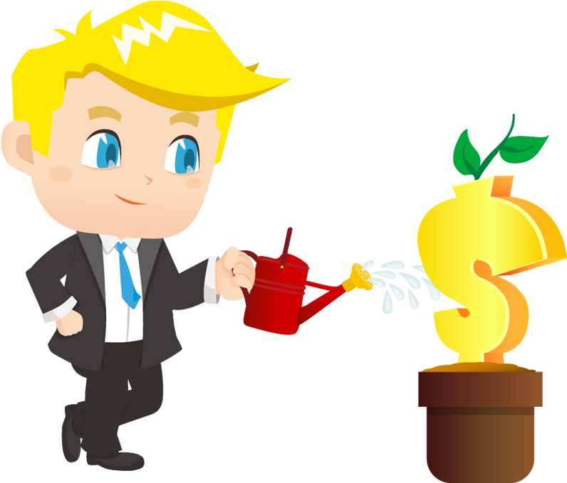 Portfolio Categories - Young Businessman Cartoon (800x690), Png Download