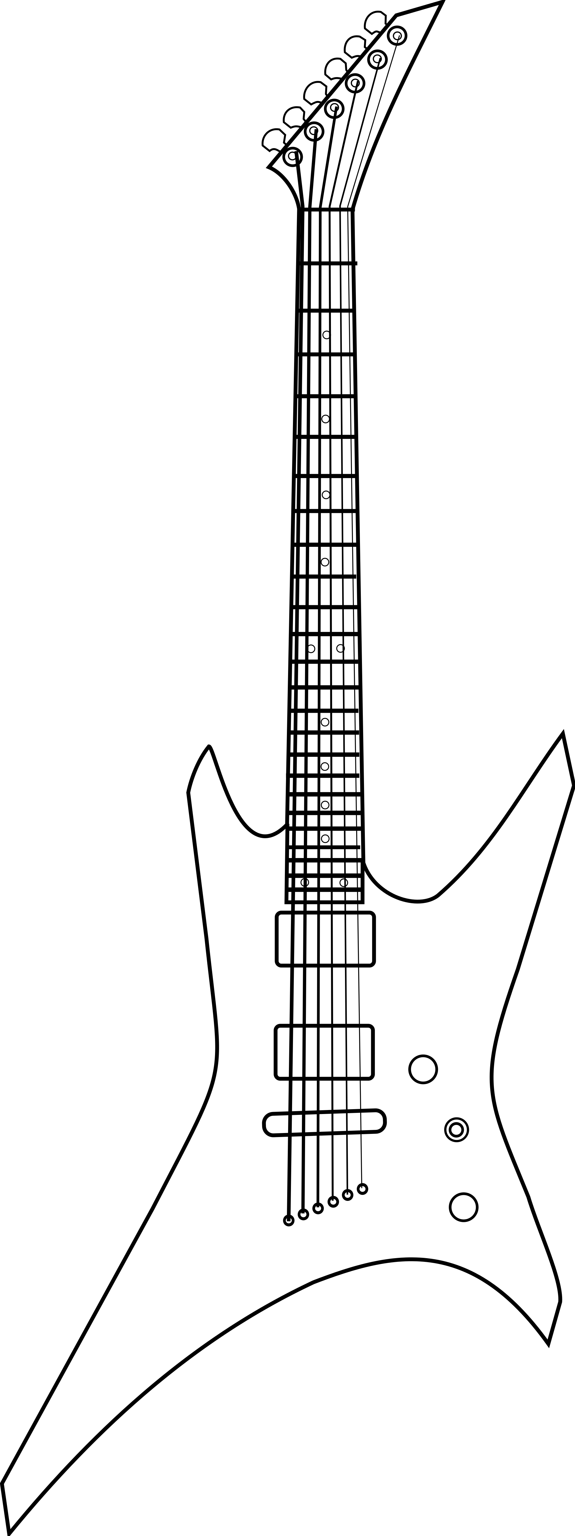 Electric Guitar (2000x5340), Png Download