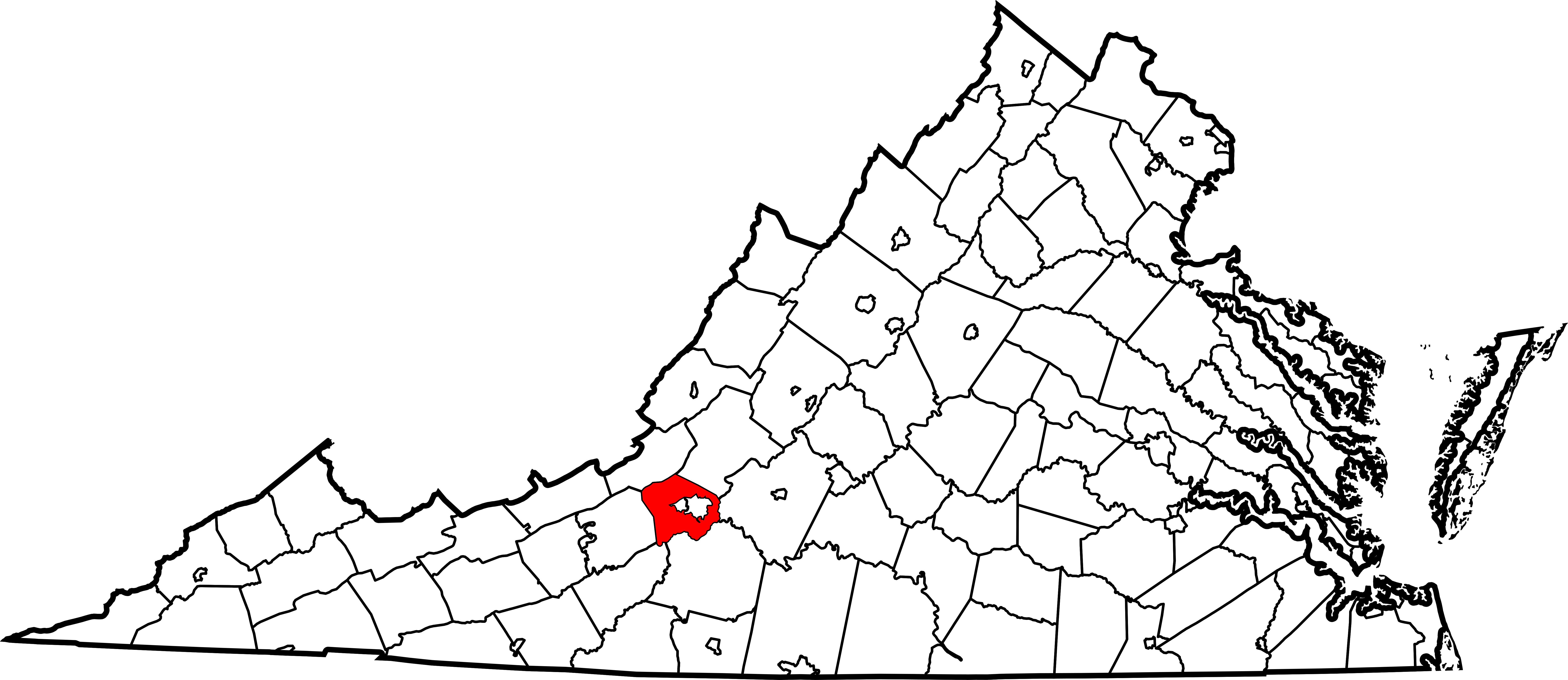 Powhatan County Va (7486x3247), Png Download