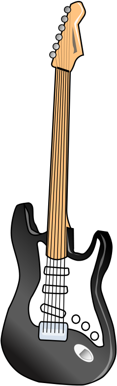 Free Guitar - Pete The Cat Clip Art Guitar (285x800), Png Download