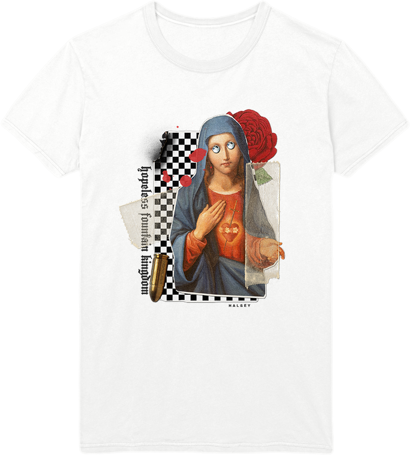 Hopeless Fountain Kingdom T-shirt Halsey Official Store - Hopeless Fountain Kingdom Shirt (1000x1000), Png Download