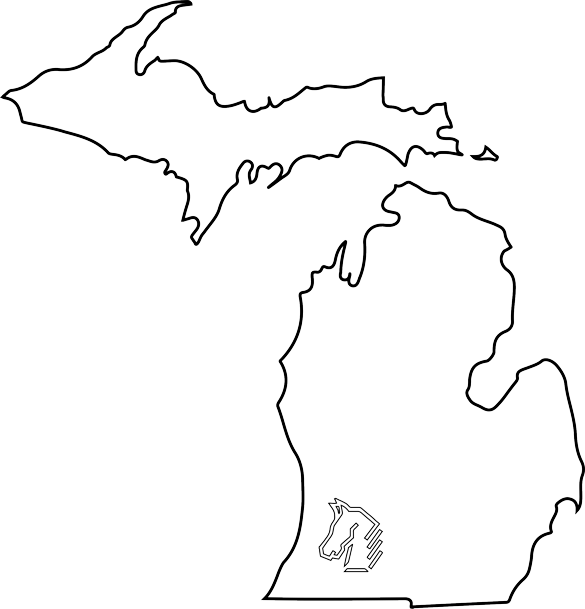 Grant Stone Is Based In Baroda, Michigan - Line Art (585x609), Png Download