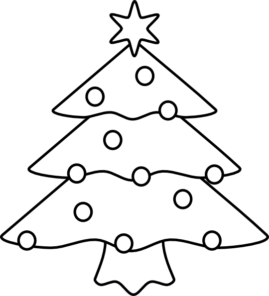 Christmas Tree (540x595), Png Download