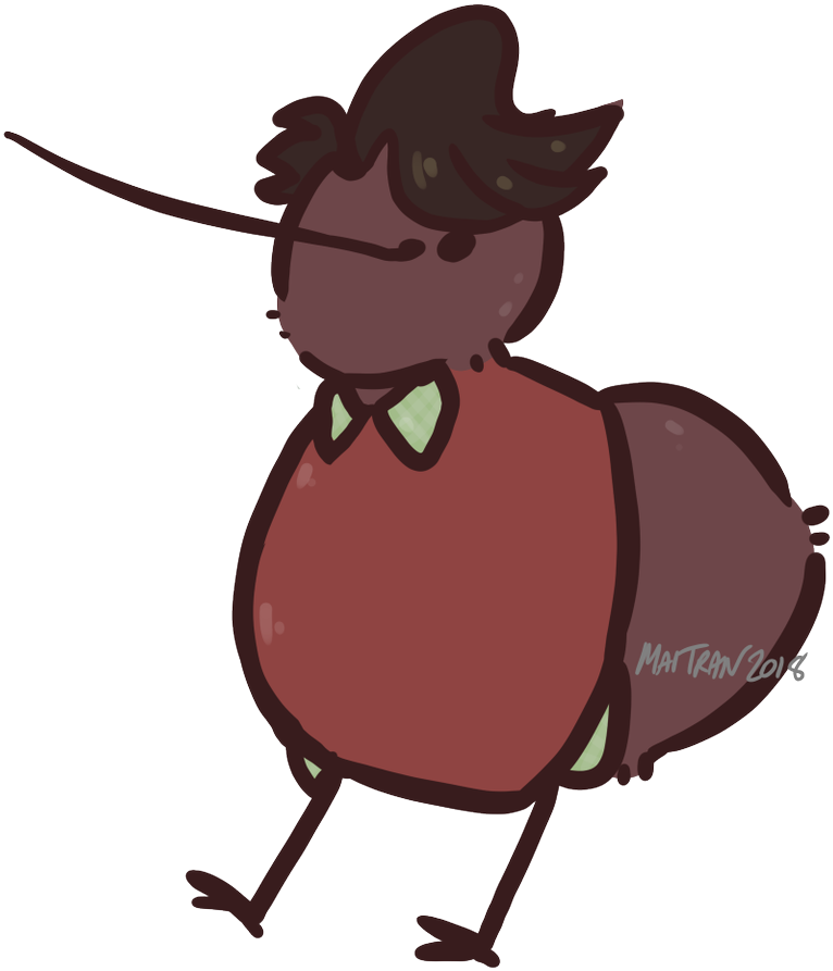 Mai Ajr Kiwi Birbs Pic - Cartoon (1200x1200), Png Download