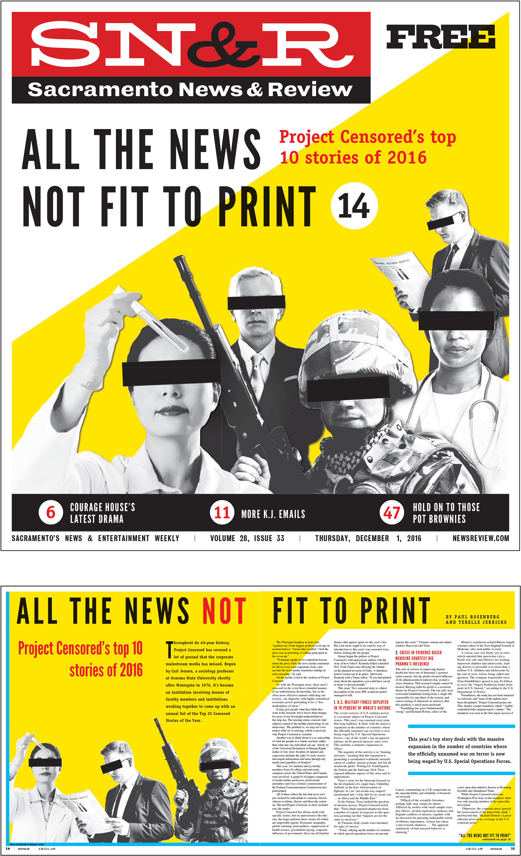 This Is A Selection Of Covers And Interior Feature - Sacramento News And Review (1920x3022), Png Download