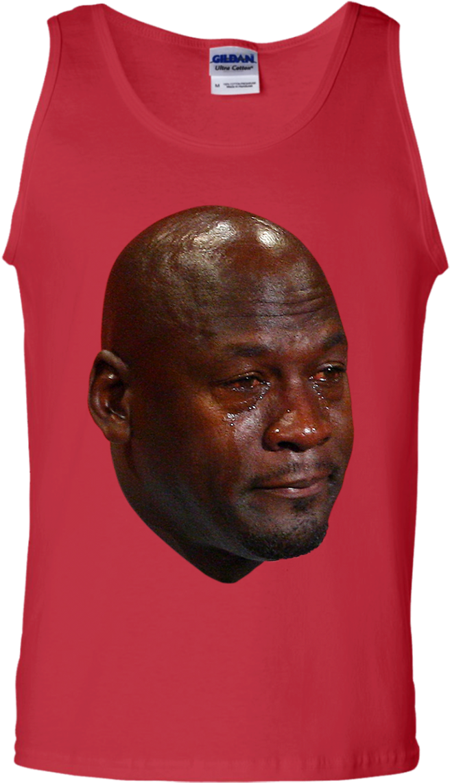 Crying Jordan Tank Top - Jordan Crying Jersey (1155x1155), Png Download