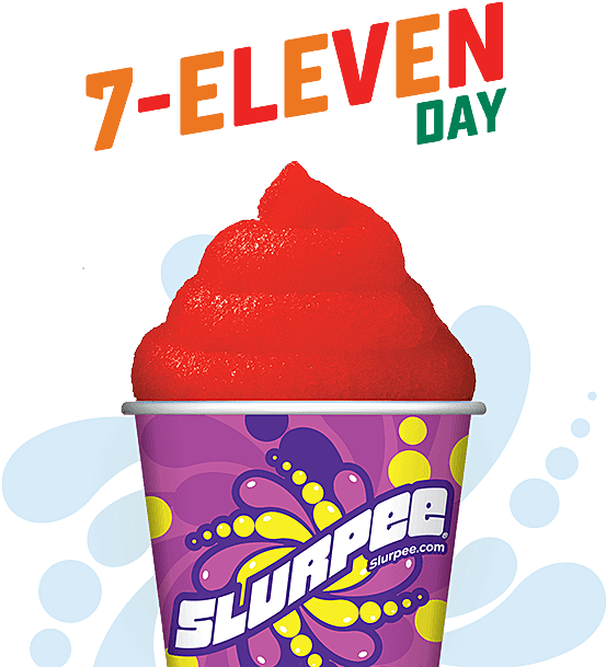 There Are Several 7-11 Locations Around Central Texas, - 7 11 Free Slurpee Day 2018 (560x649), Png Download