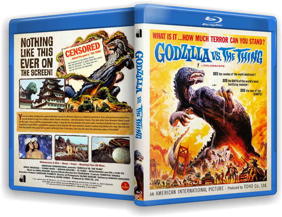 Click This Bar To View The Full Image - Poster: Godzilla Vs. The Thing, 76x102cm. (1023x768), Png Download