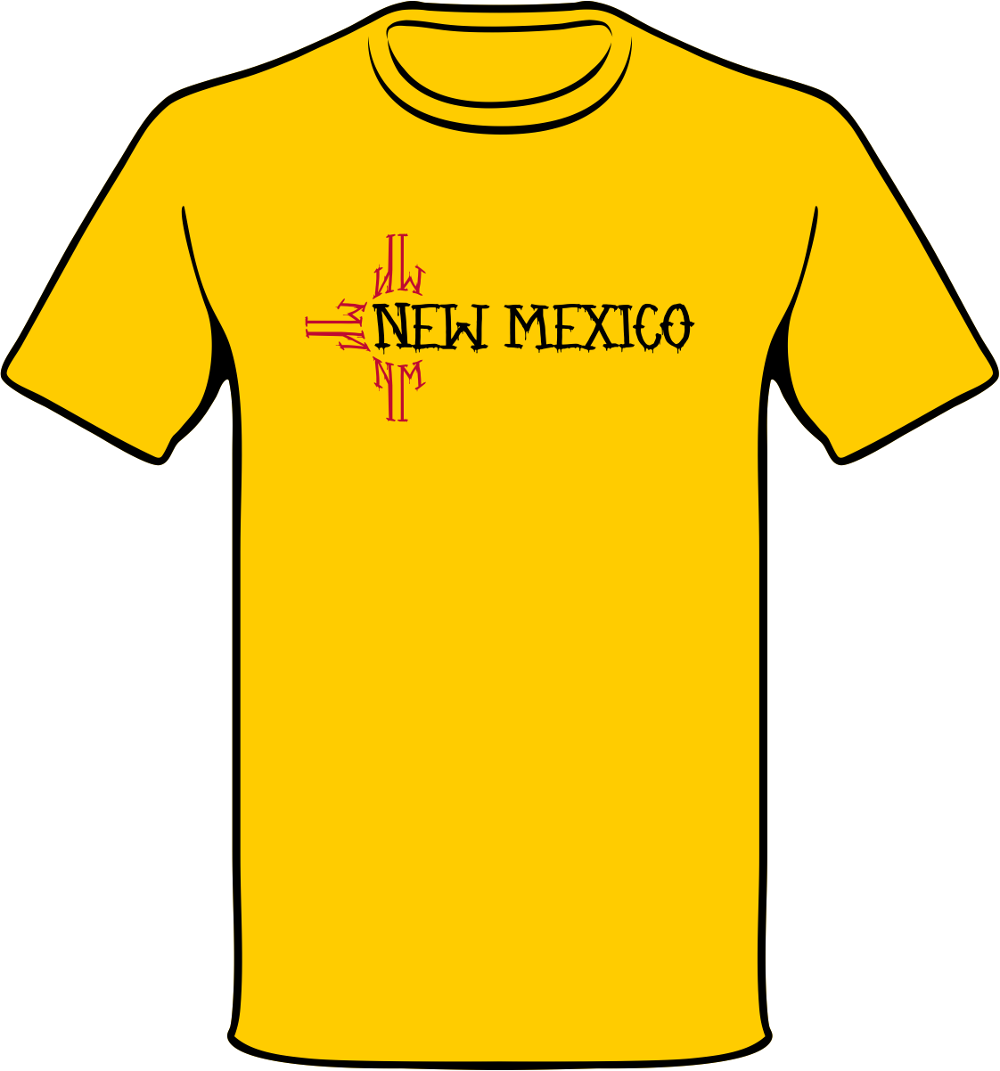 Paint Drip New Mexico - Shirt (1122x1202), Png Download