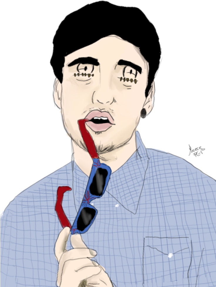 Banner Freeuse Library Fake Filthy Frank Without Sunglasses - Fake Frank Without Glasses (734x1088), Png Download
