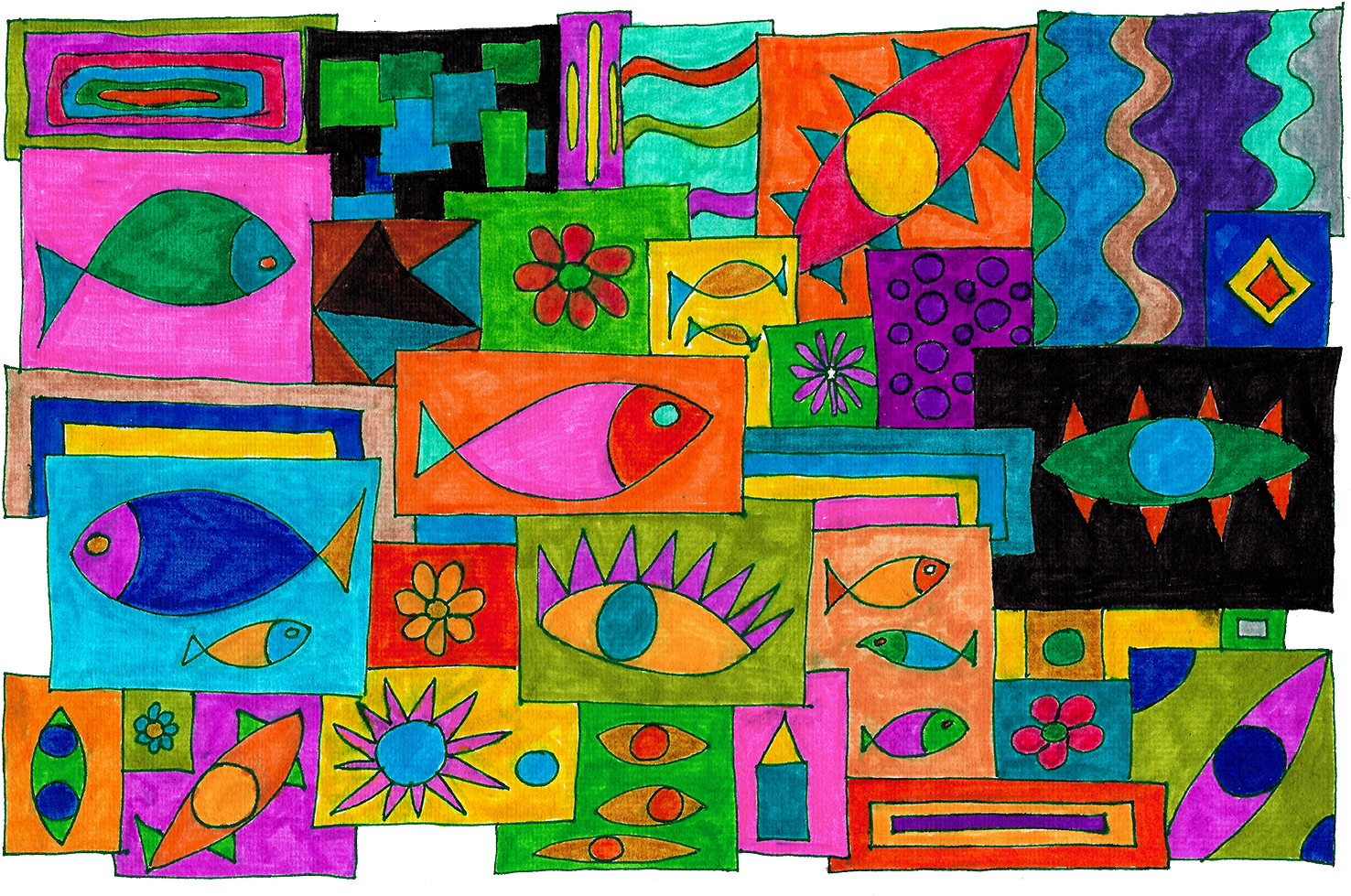 Childlike & Childish - Child Art (1500x998), Png Download