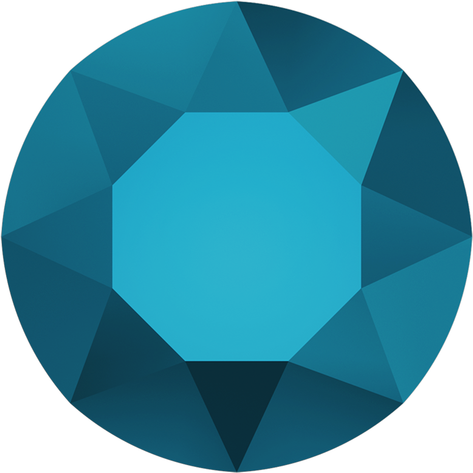 Blue Crystal Png - Crystal Metallic Blue Swarovski (970x970), Png Download